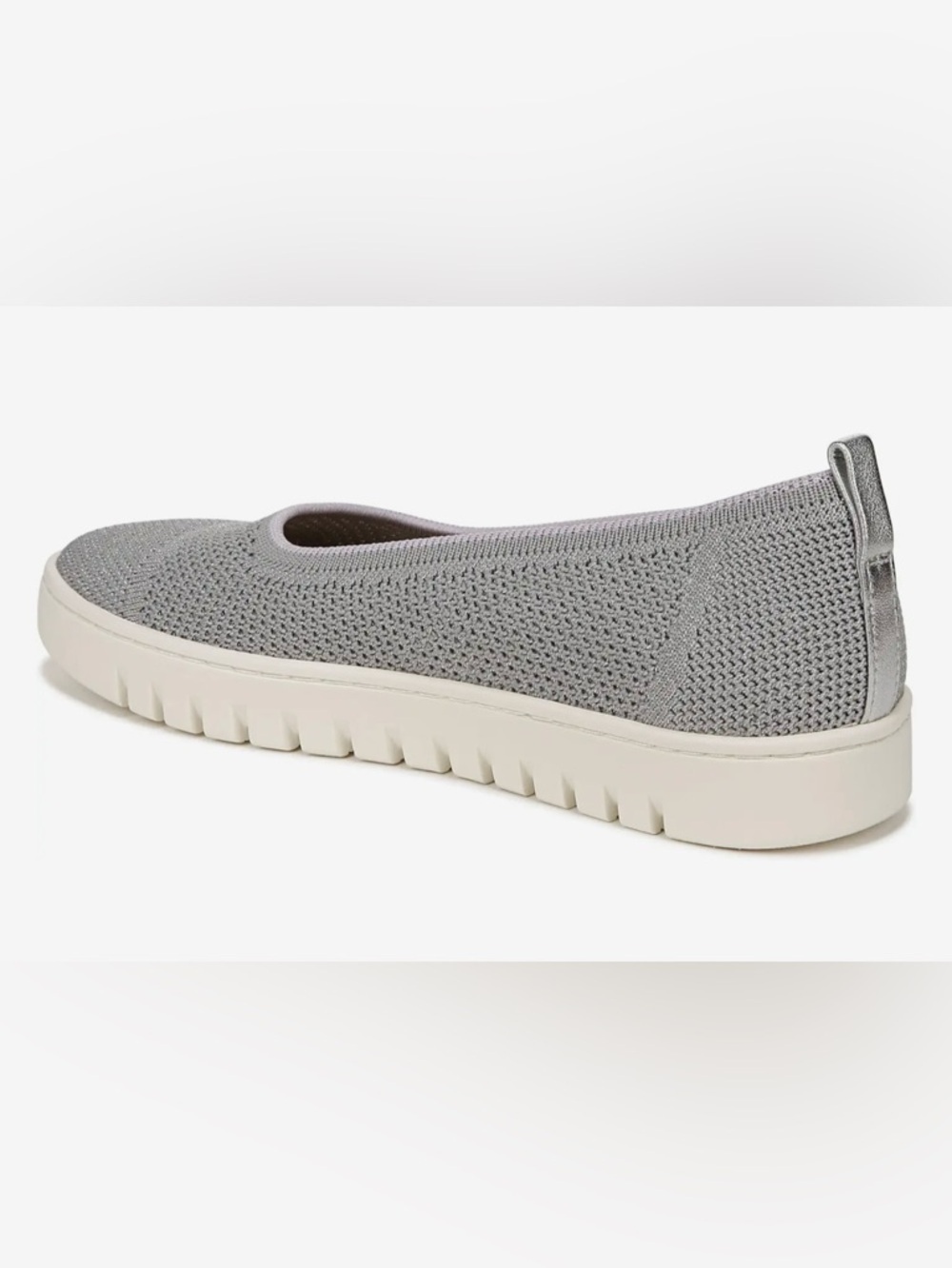 NWT - VIONIC - Light Gray Knit Slip-On Loafers - Picture 5 of 8